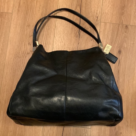 Coach Madison Phoebe Black Leather shoulder bag - Picture 2 of 16